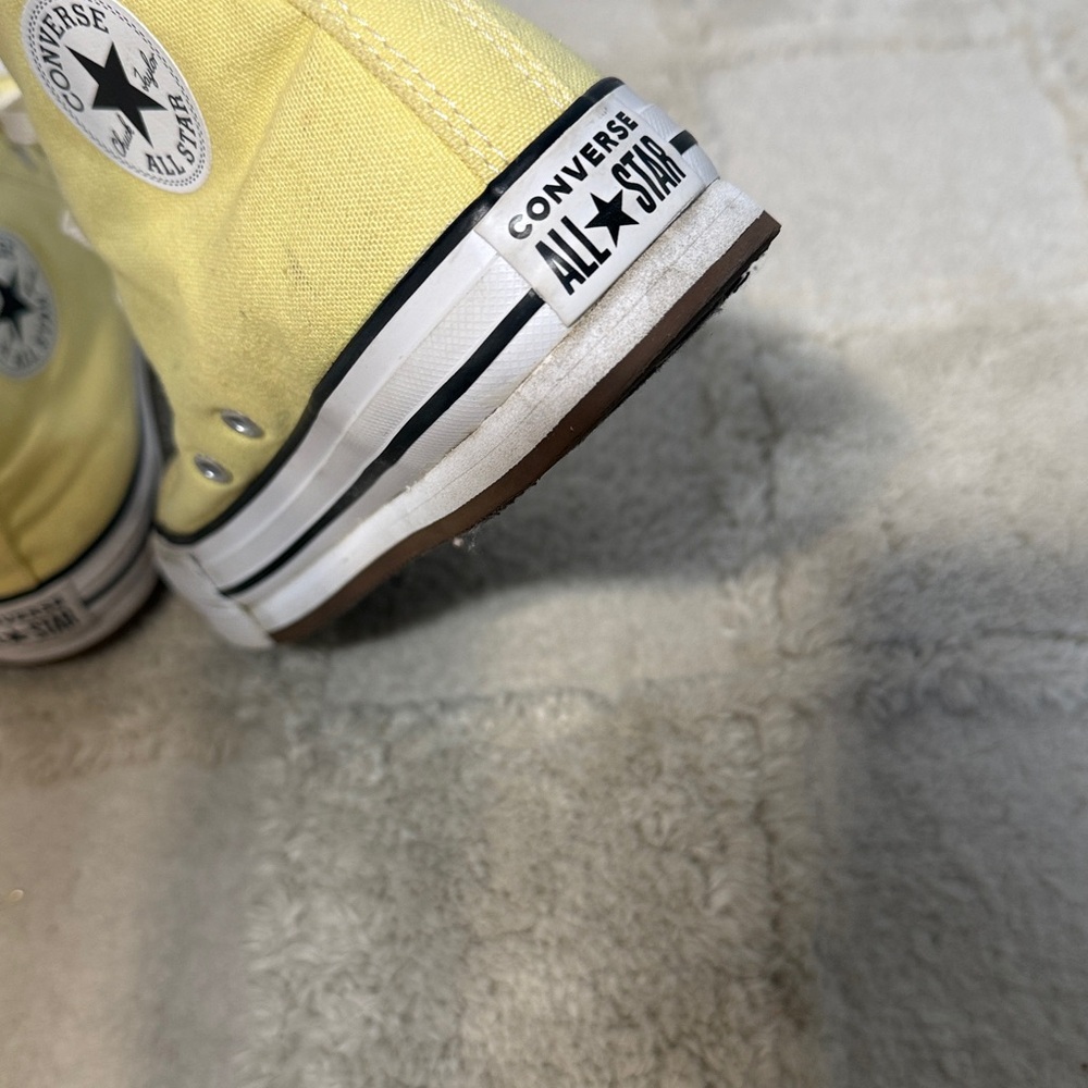 CONVERSE Kids' Chuck Taylor All Star Eva Lift High-top Sneakers In Yellow - Picture 5 of 10